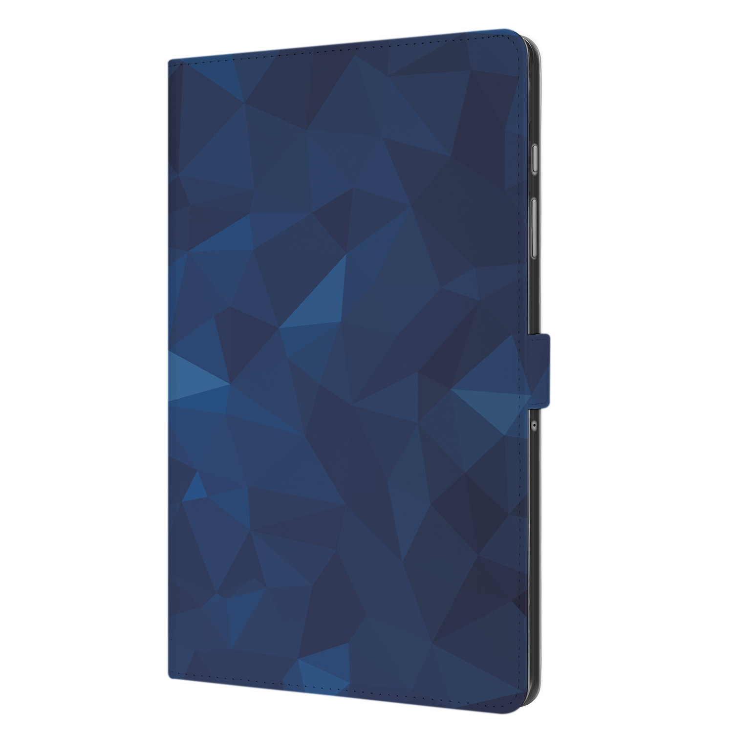 Uniek Samsung Galaxy Tab A9 Plus Tablethoesje Polygon Blue Design | B2C Telecom