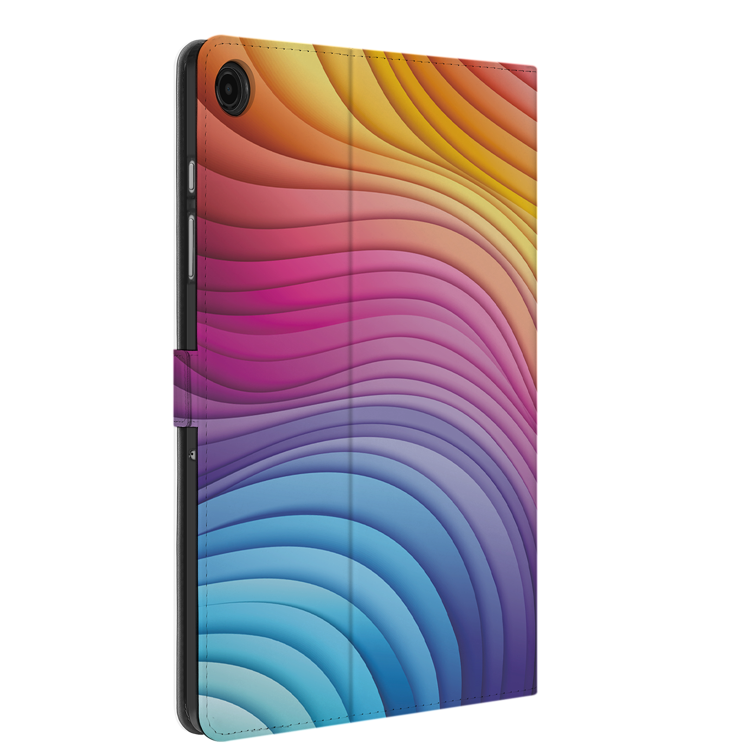 Uniek Samsung Galaxy Tab A9 Plus Tablethoesje Regenboog Design | B2C Telecom