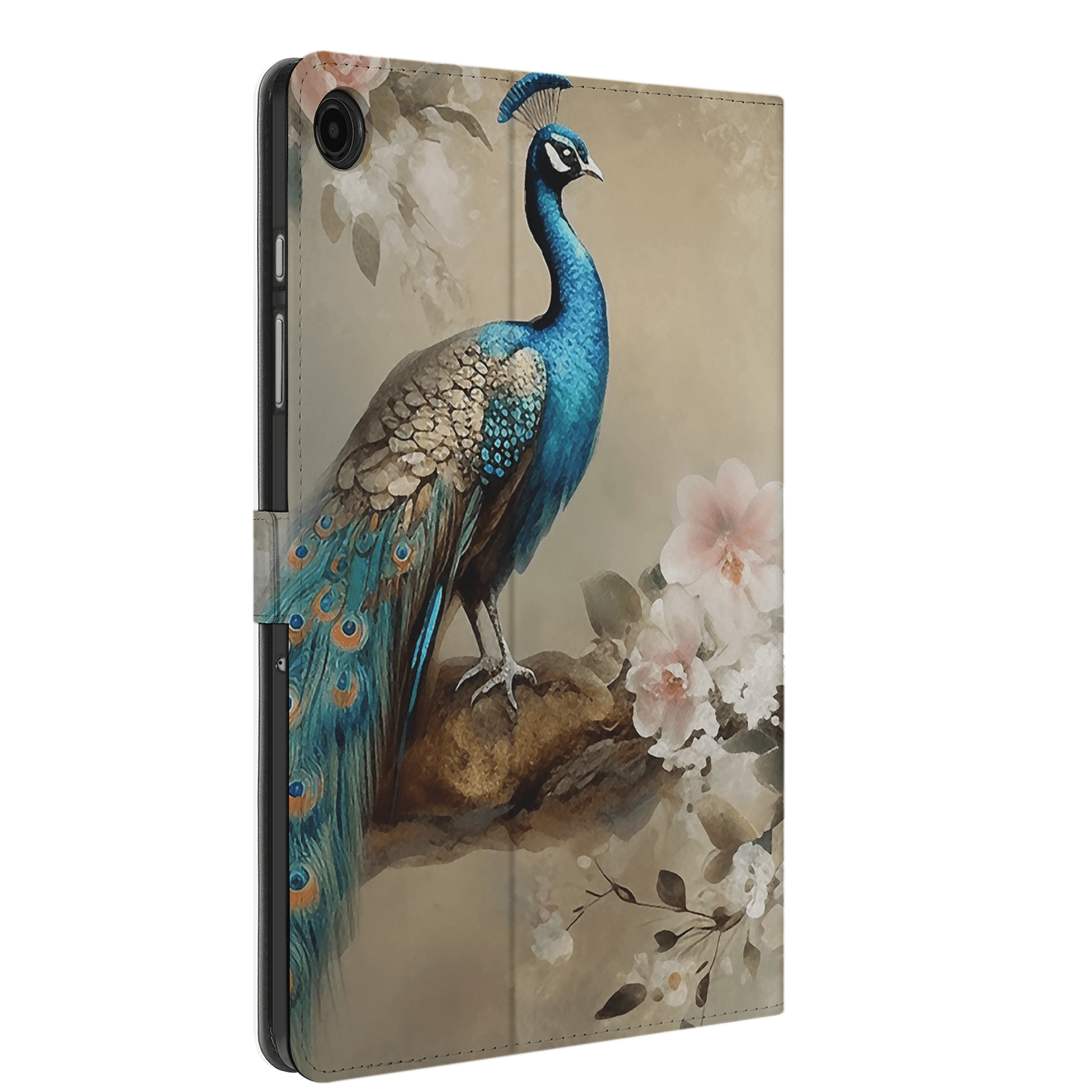 Uniek Samsung Galaxy Tab A9 Plus Tablethoesje Vintage Pauw Design | B2C Telecom