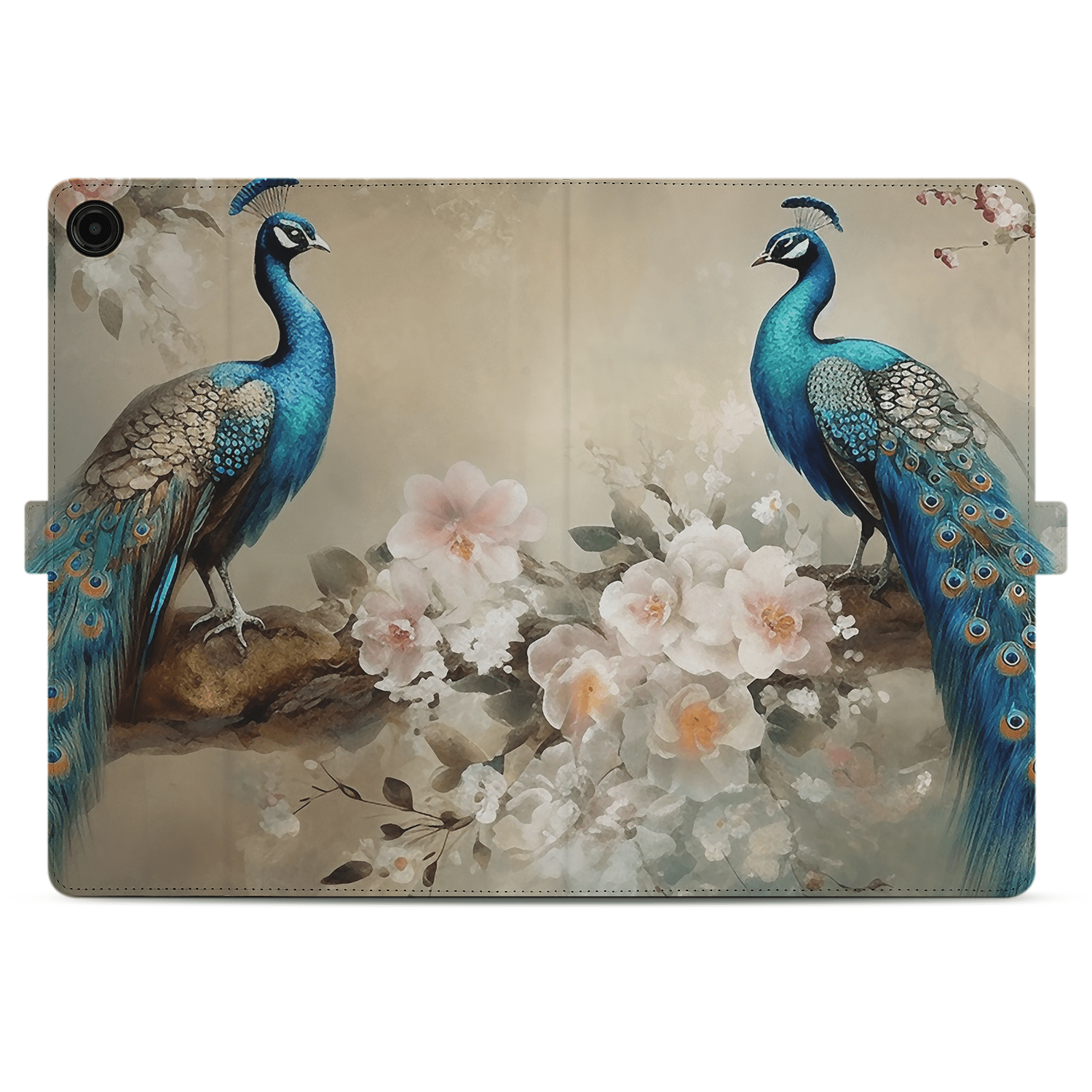 Uniek Samsung Galaxy Tab A9 Plus Tablethoesje Vintage Pauw Design | B2C Telecom