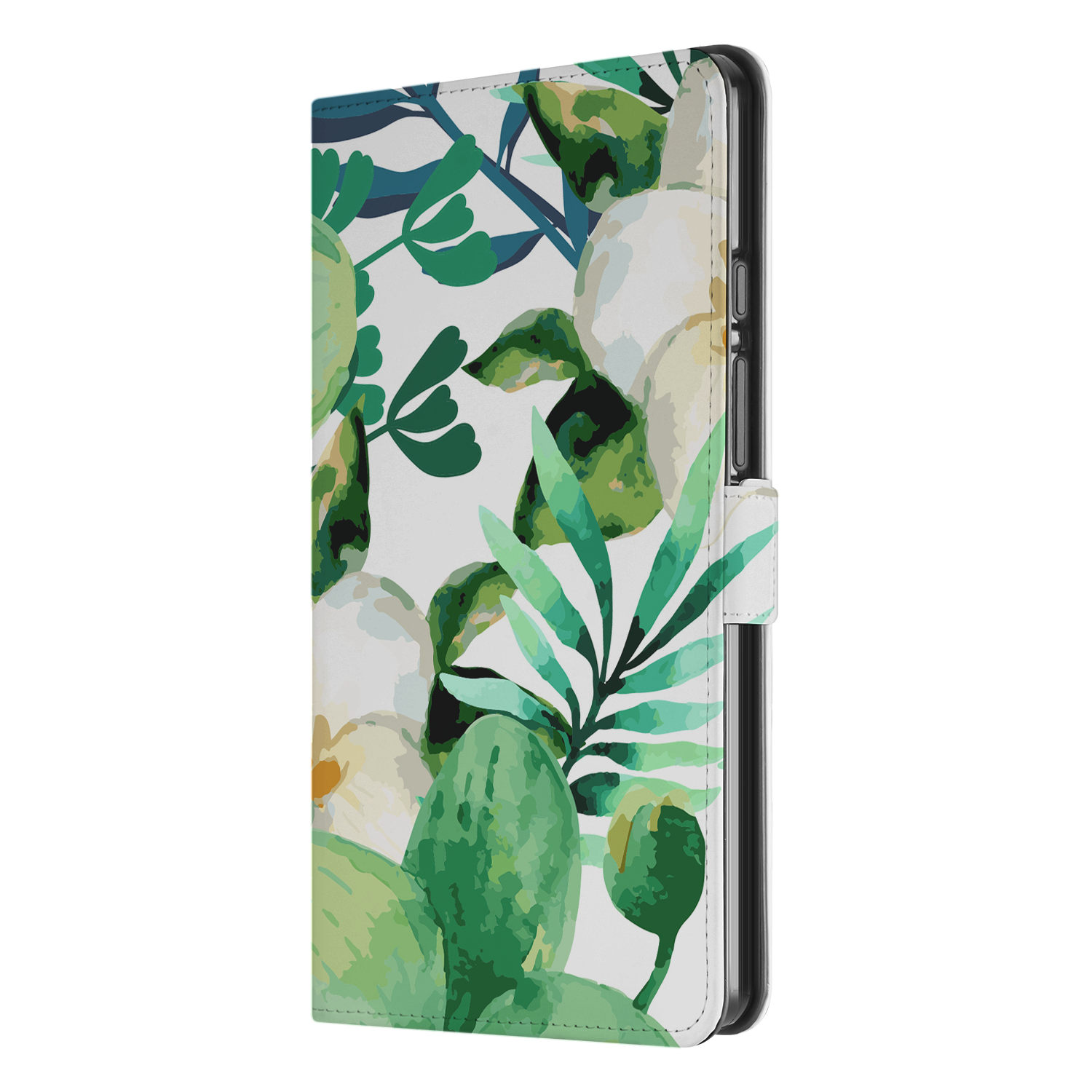 Uniek Samsung Galaxy Tab A9 Tablethoesje Orchidee Groen Design | B2C Telecom