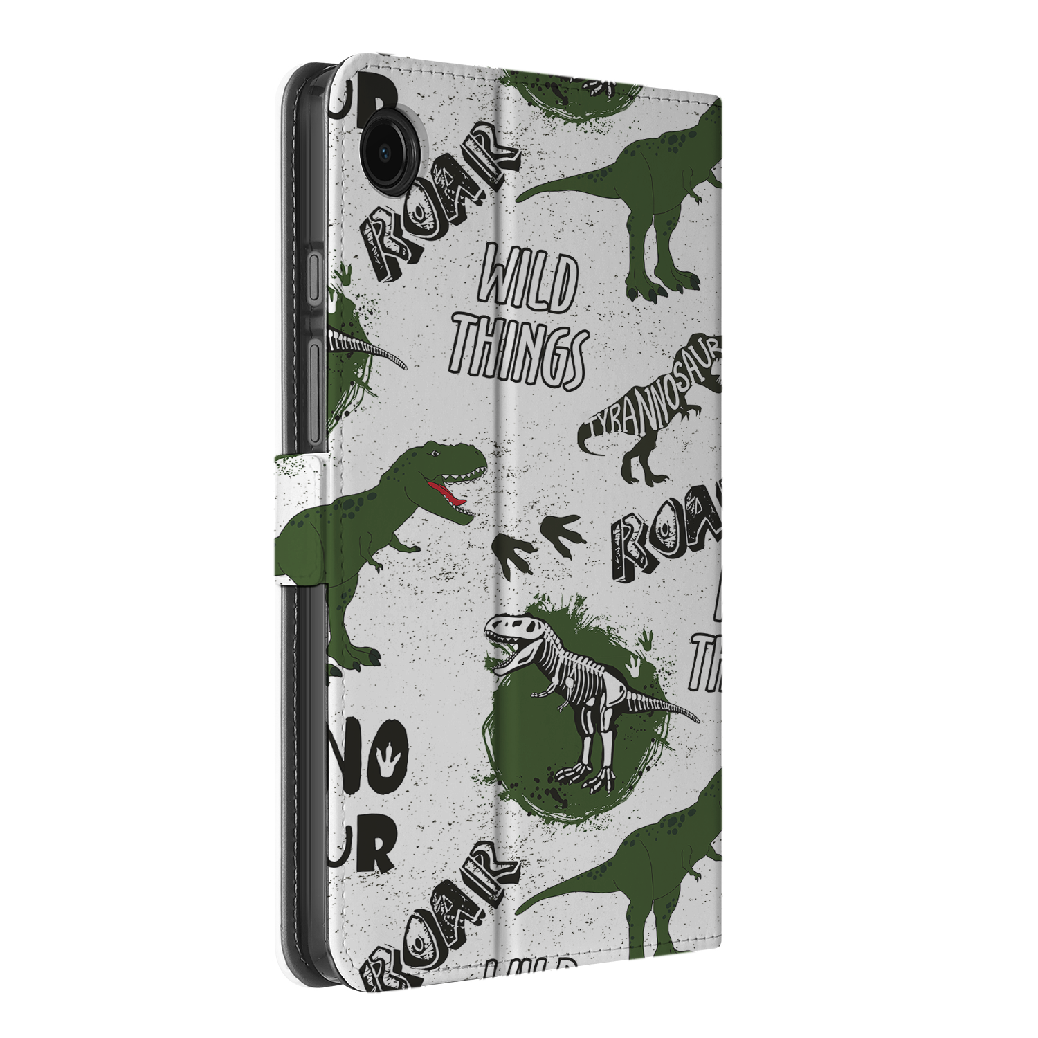 Uniek Samsung Galaxy Tab A9 Tablethoesje Dino Design | B2C Telecom