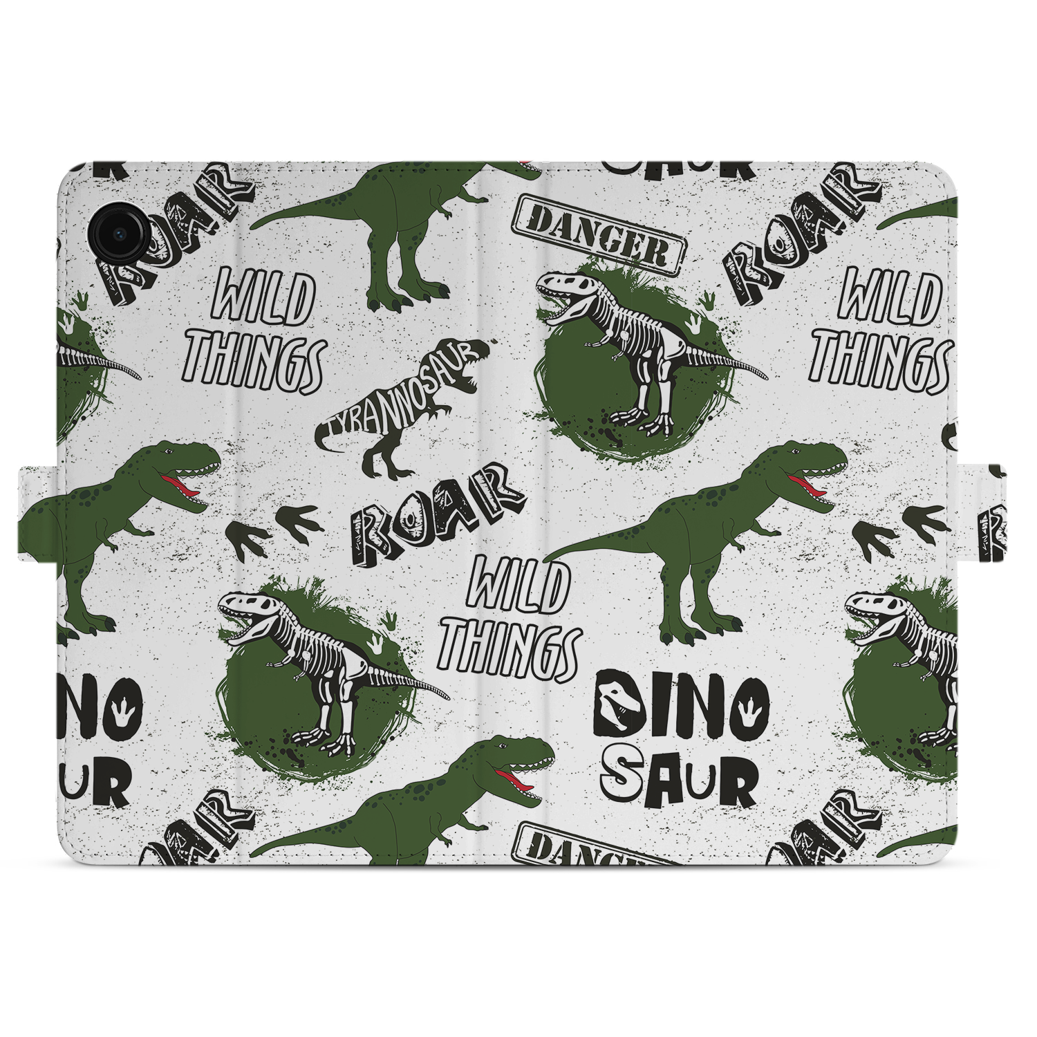 Uniek Samsung Galaxy Tab A9 Tablethoesje Dino Design | B2C Telecom