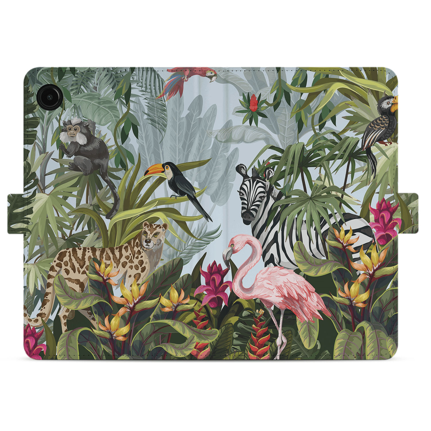 Uniek Samsung Galaxy Tab A9 Tablethoesje Jungle Design | B2C Telecom