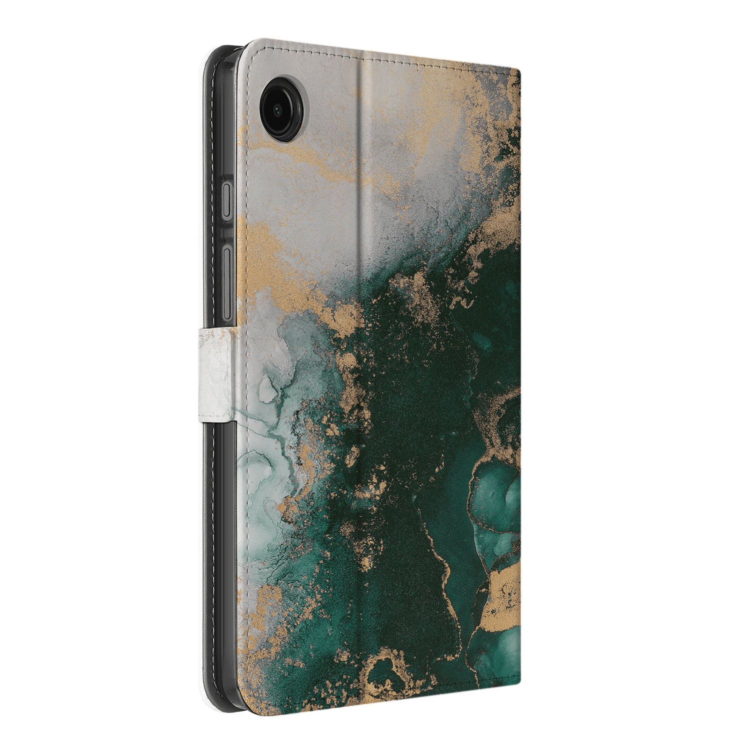 Uniek Samsung Galaxy Tab A9 Tablethoesje Marmer Groen Design | B2C Telecom