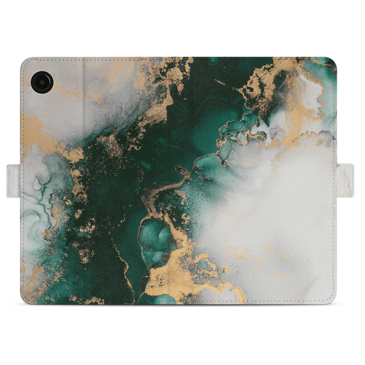 Uniek Samsung Galaxy Tab A9 Tablethoesje Marmer Groen Design | B2C Telecom