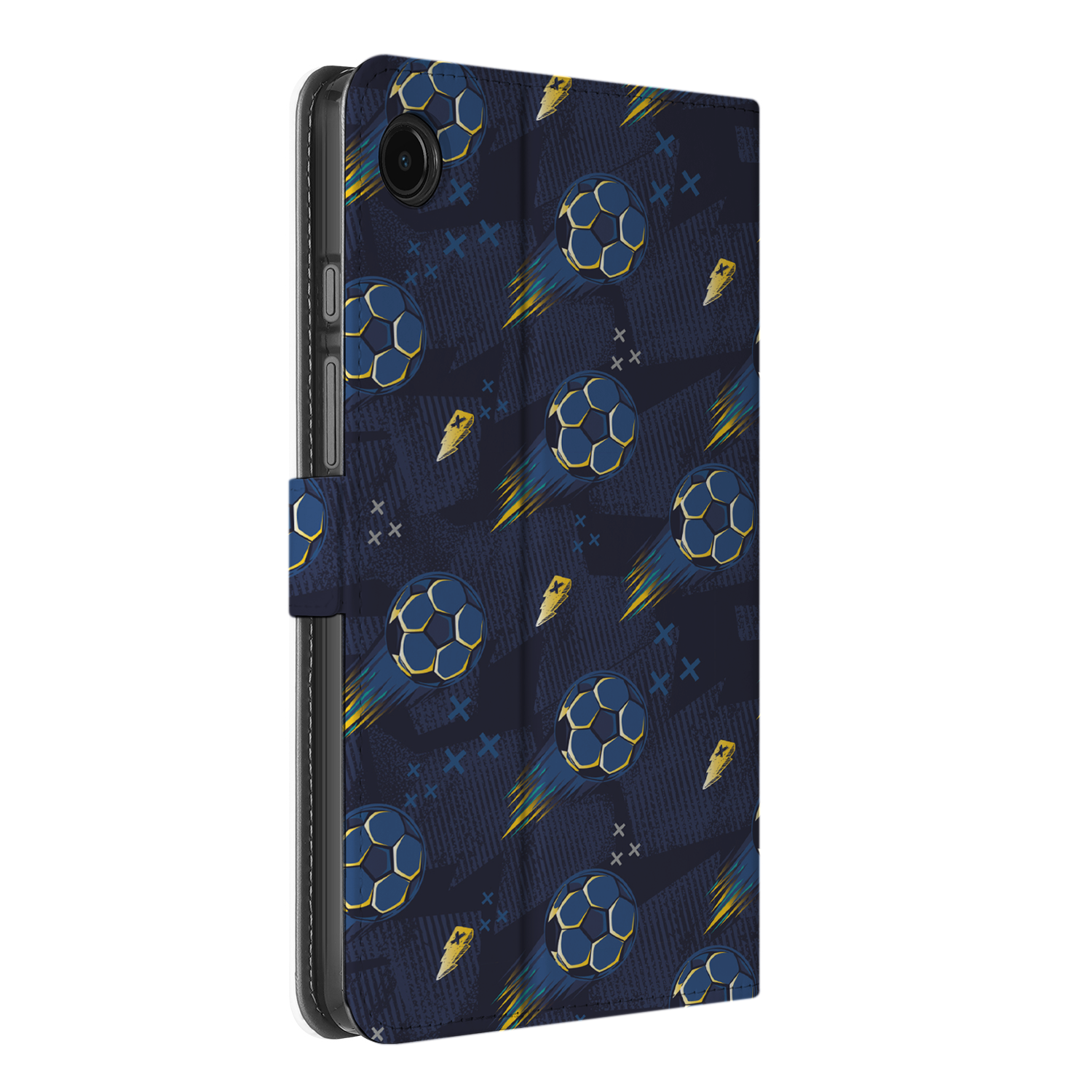 Uniek Samsung Galaxy Tab A9 Tablethoesje Voetbal Design | B2C Telecom