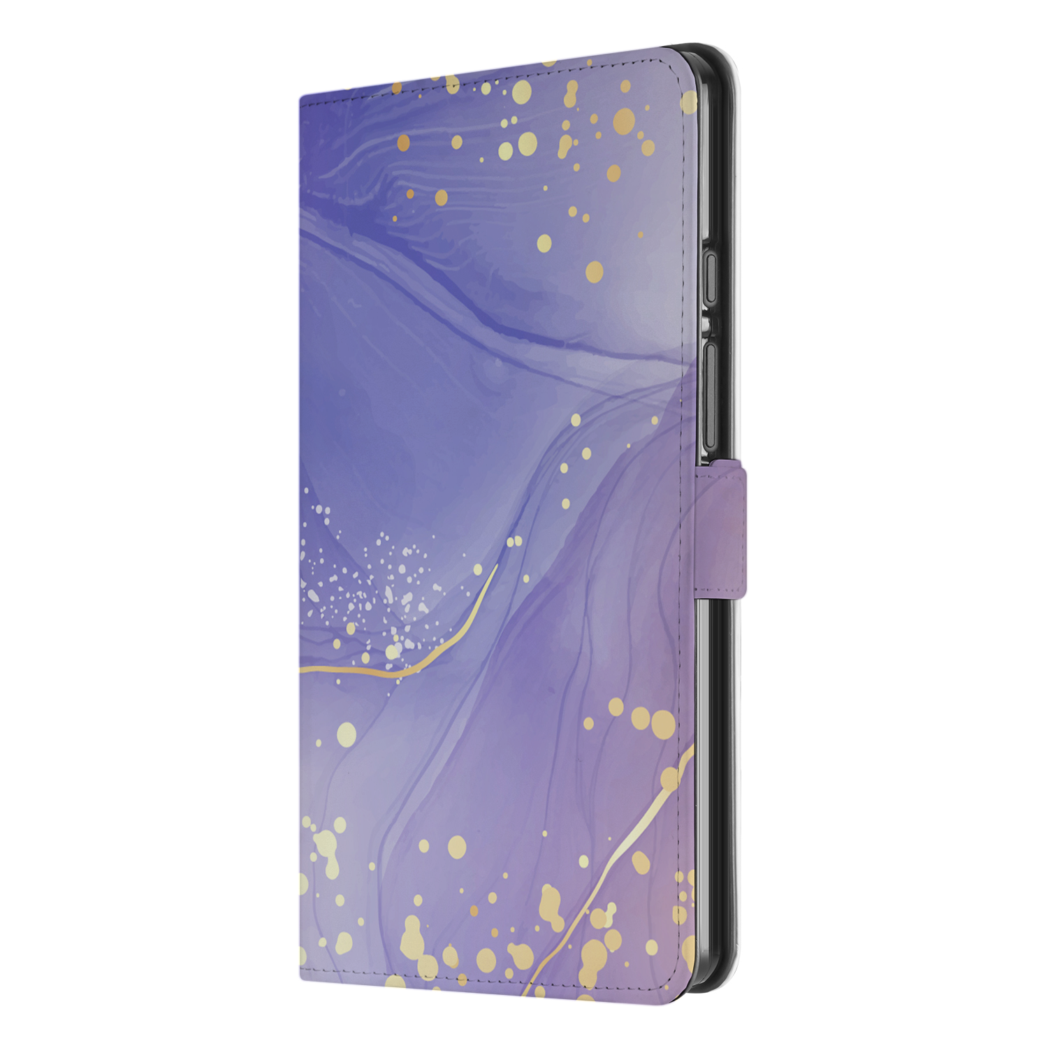 Uniek Samsung Galaxy Tab A9 Tablethoesje Watercolor Paars Design | B2C Telecom