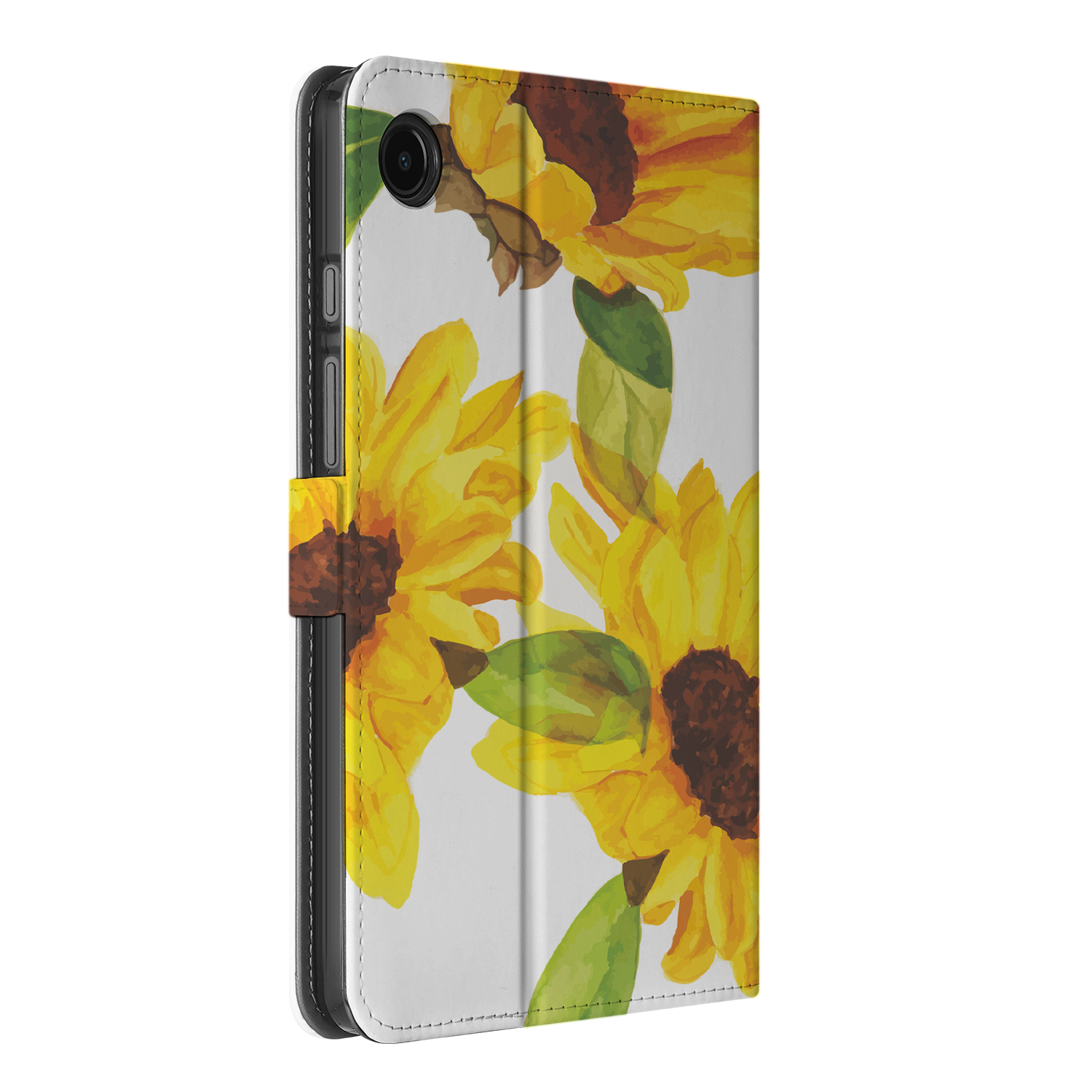 Uniek Samsung Galaxy Tab A9 Tablethoesje Zonnebloemen Design | B2C Telecom