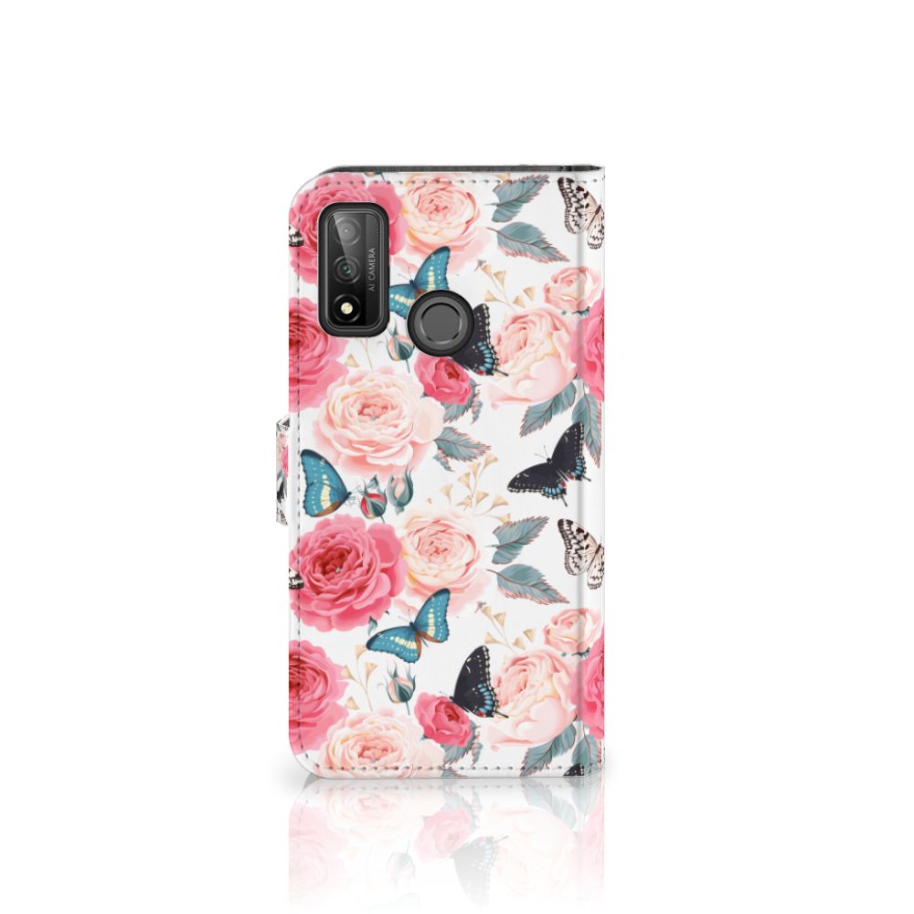 Huawei P Smart 2020 Hoesje Butterfly Roses
