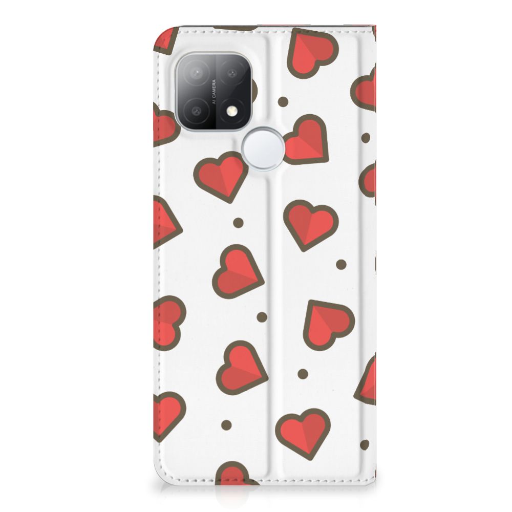 OPPO A15 Hoesje met Magneet Hearts - B2C Telecom