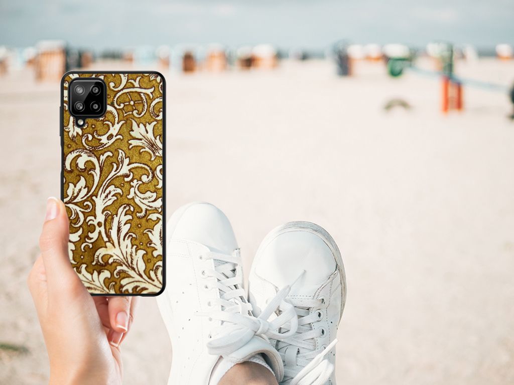 Back Cover Samsung Galaxy A12 Barok Goud B2C Telecom
