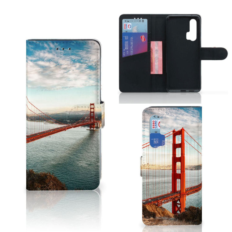 Honor 20 Pro Flip Cover Golden Gate Bridge