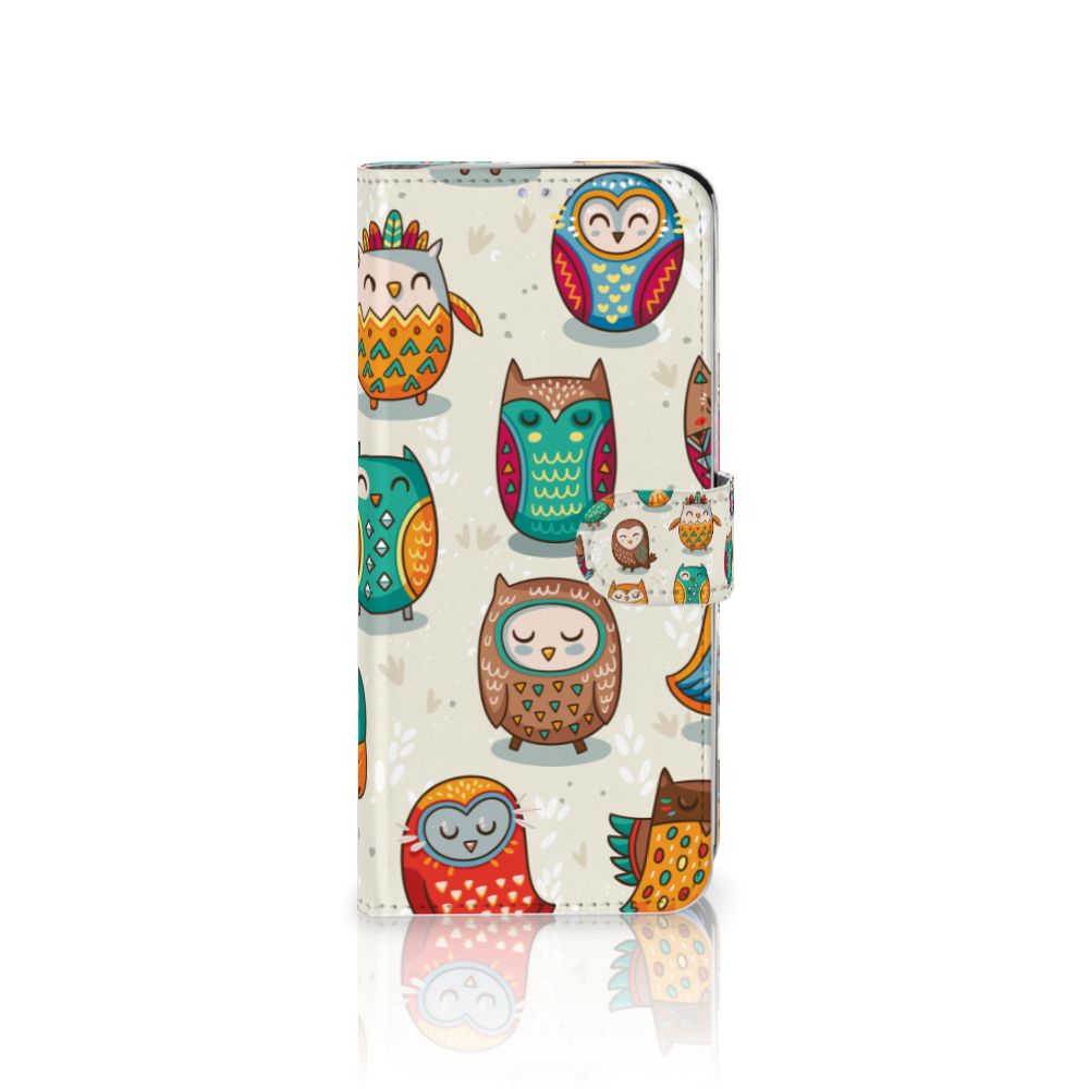 Samsung Galaxy S20 Ultra Telefoonhoesje met Pasjes Vrolijke Uilen