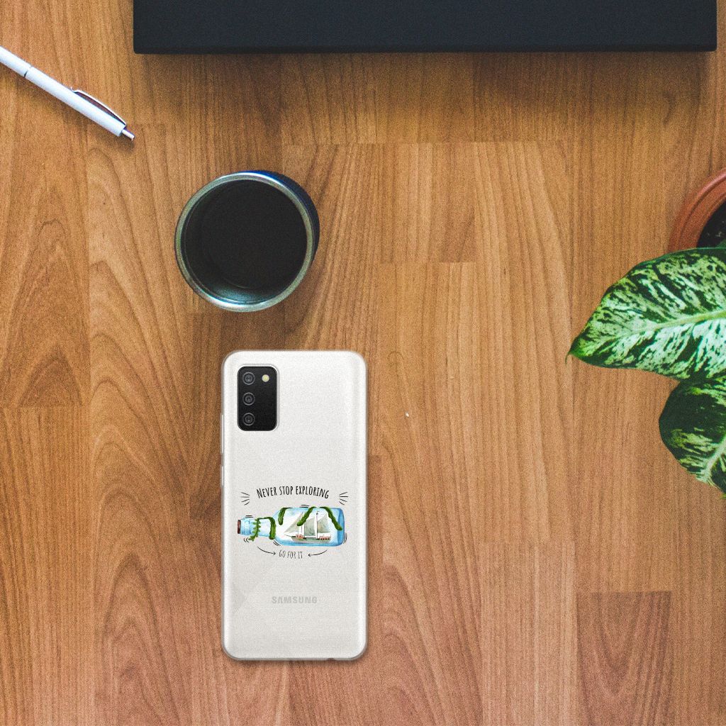 Samsung Galaxy A02s Telefoonhoesje met Naam Boho Bottle B2C Telecom