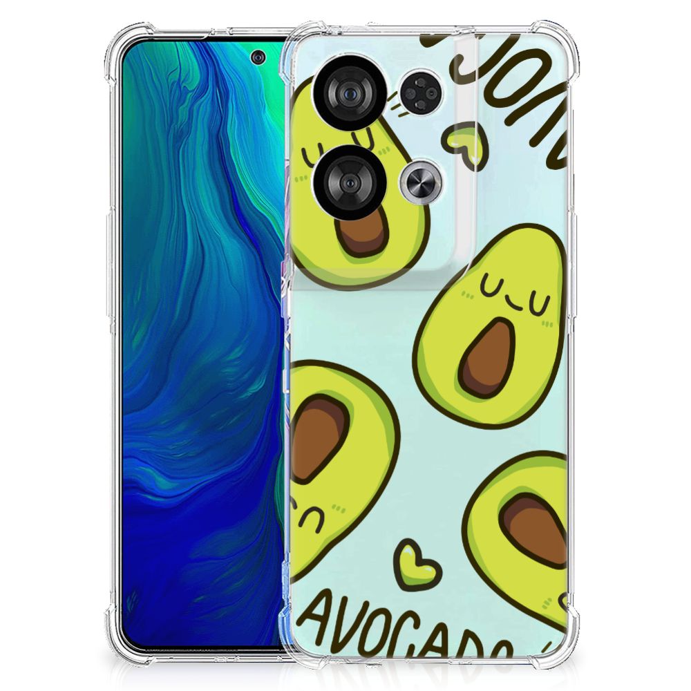 OPPO Reno8 Stevig Bumper Hoesje Avocado Singing B2C Telecom