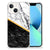 iPhone 13 Anti-Shock Hoesje Marmer Wit Zwart - Origineel Cadeau Man B2C Telecom