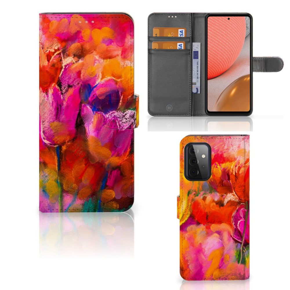 Hoesje Samsung Galaxy A72 Tulips