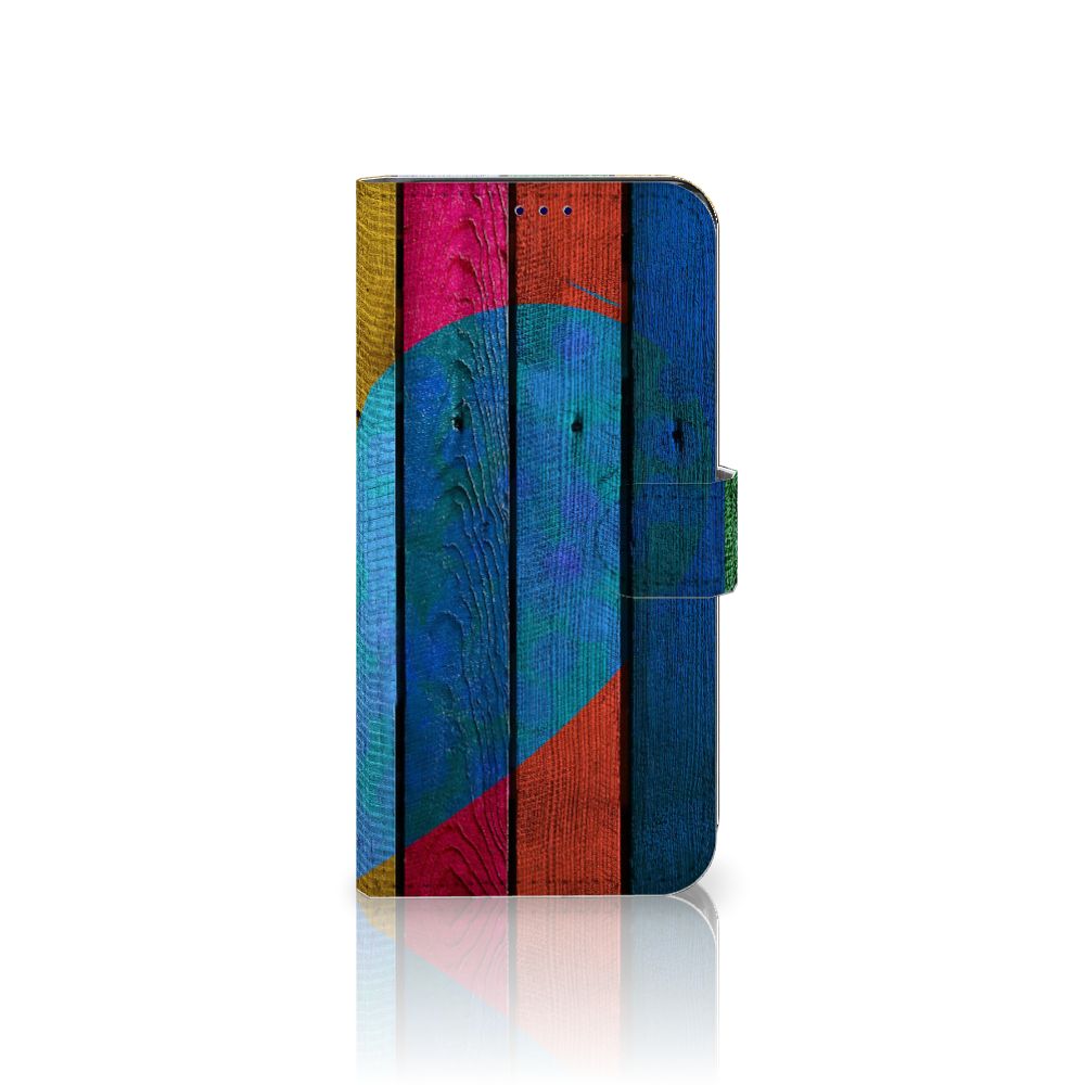 OnePlus Nord CE 2 Book Style Case Wood Heart - Cadeau voor je Vriend
