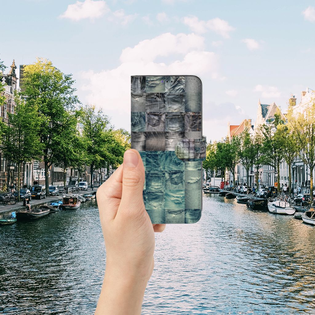 Wallet Case met Pasjes Samsung Galaxy A22 5G Spijkerbroeken