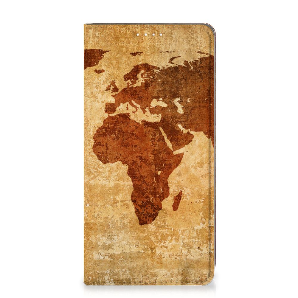 Samsung Galaxy S23 Book Cover Wereldkaart - B2C Telecom