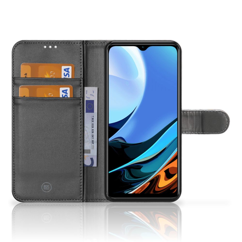 Xiaomi Redmi 9T | Poco M3 Bookcase Marmer Grijs