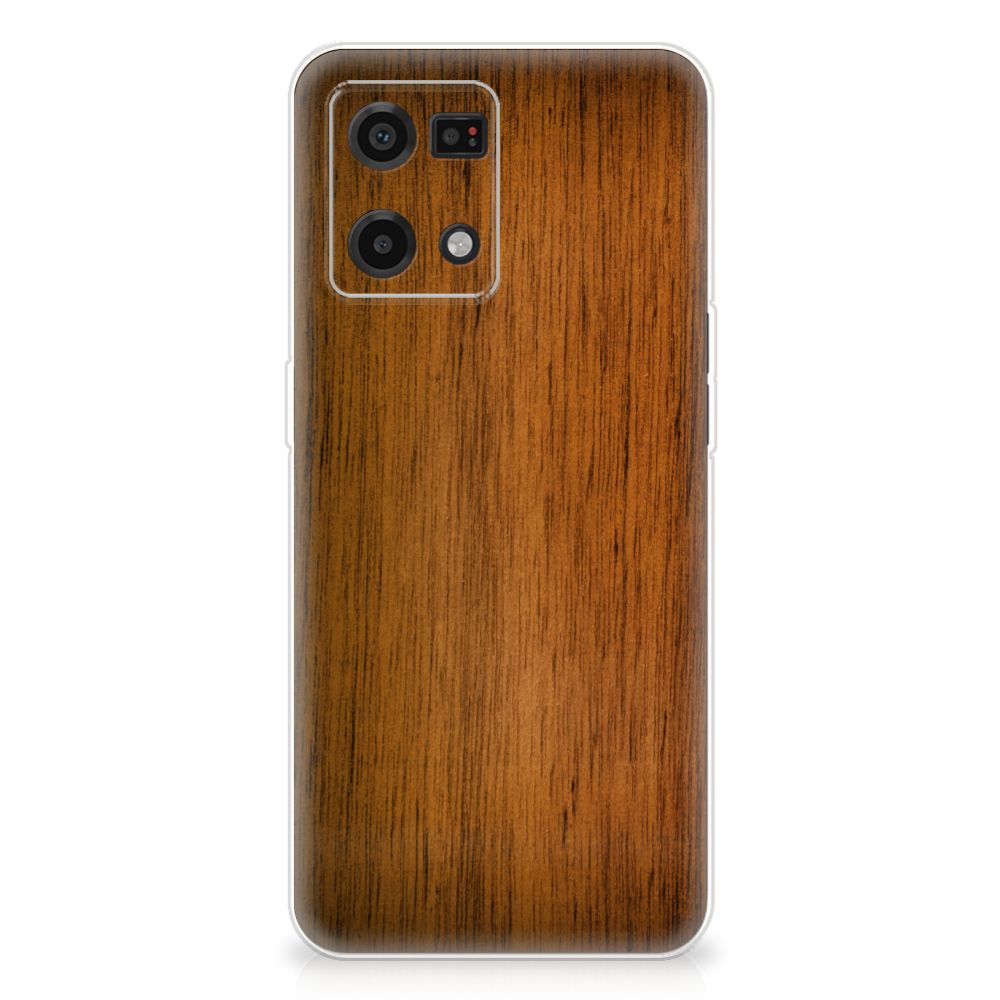OPPO Reno7 4G Bumper Hoesje Donker Hout B2C Telecom