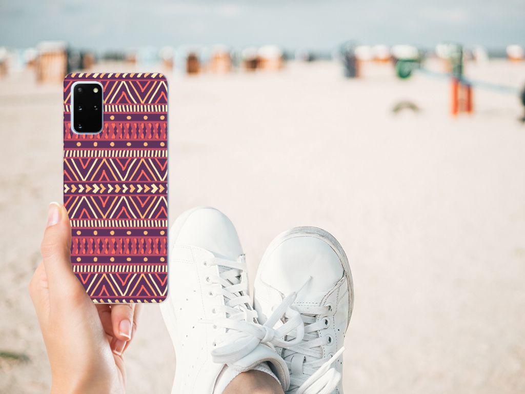 Samsung Galaxy S20 Plus TPU bumper Aztec Paars B2C Telecom