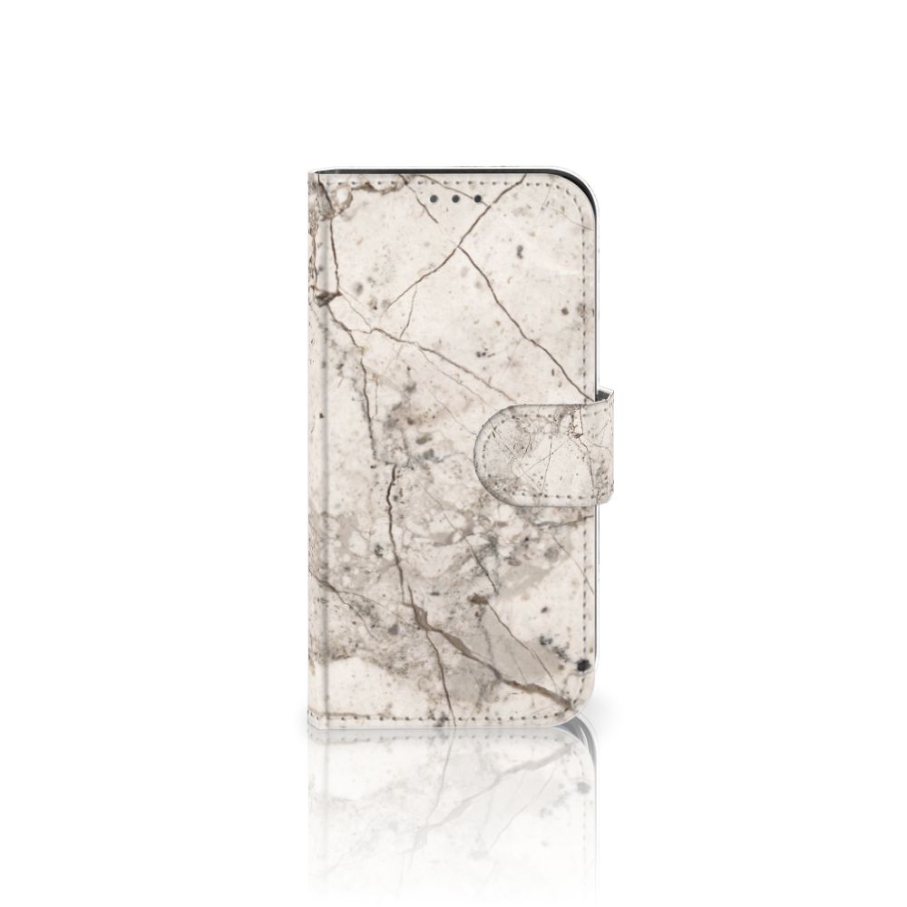 Apple iPhone 12 Mini Bookcase Marmer Beige