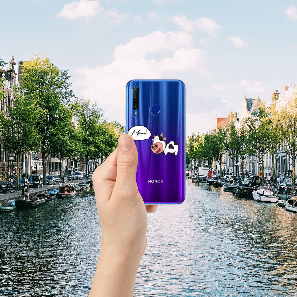 Honor 20 Lite Telefoonhoesje met Naam Cow