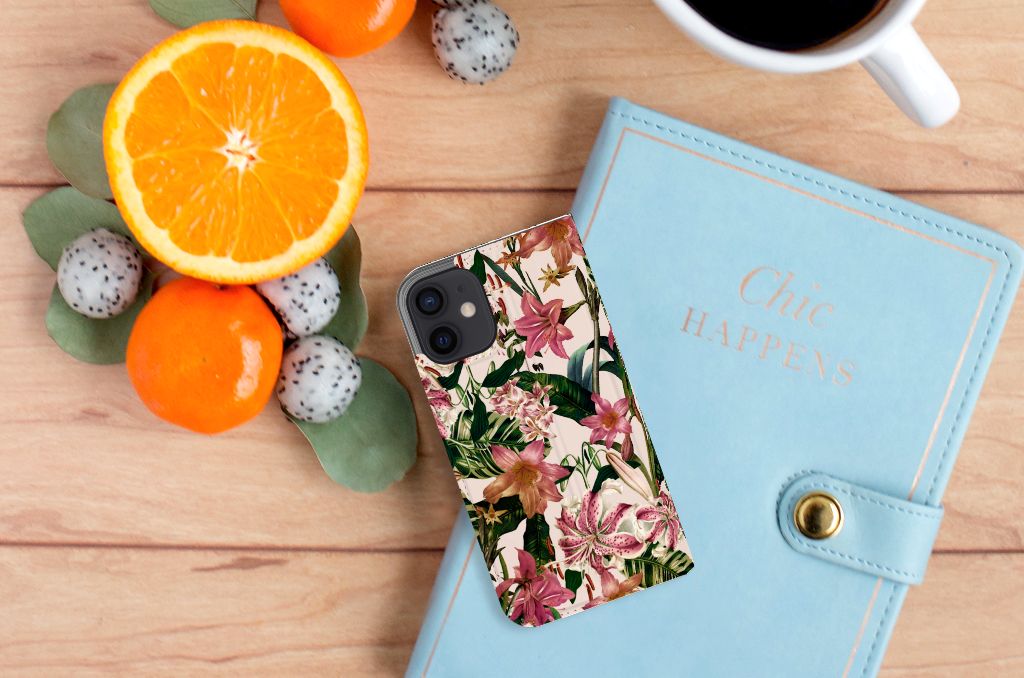 iPhone 12 Mini Smart Cover Flowers - B2C Telecom