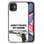 iPhone 11 Telefoon Hoesje Pistol DTMP met don't touch my phone ontwerp en zwart TPU-rand