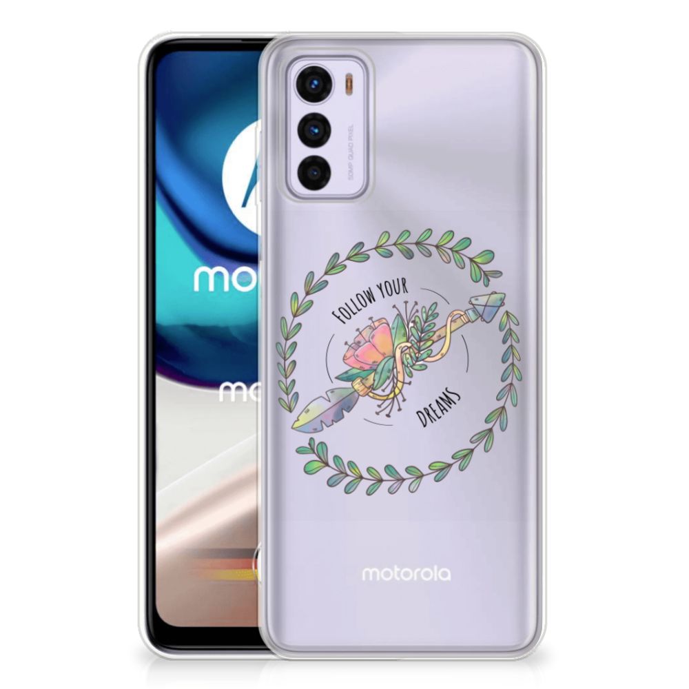 Motorola Moto G42 Telefoonhoesje met Naam Boho Dreams B2C Telecom