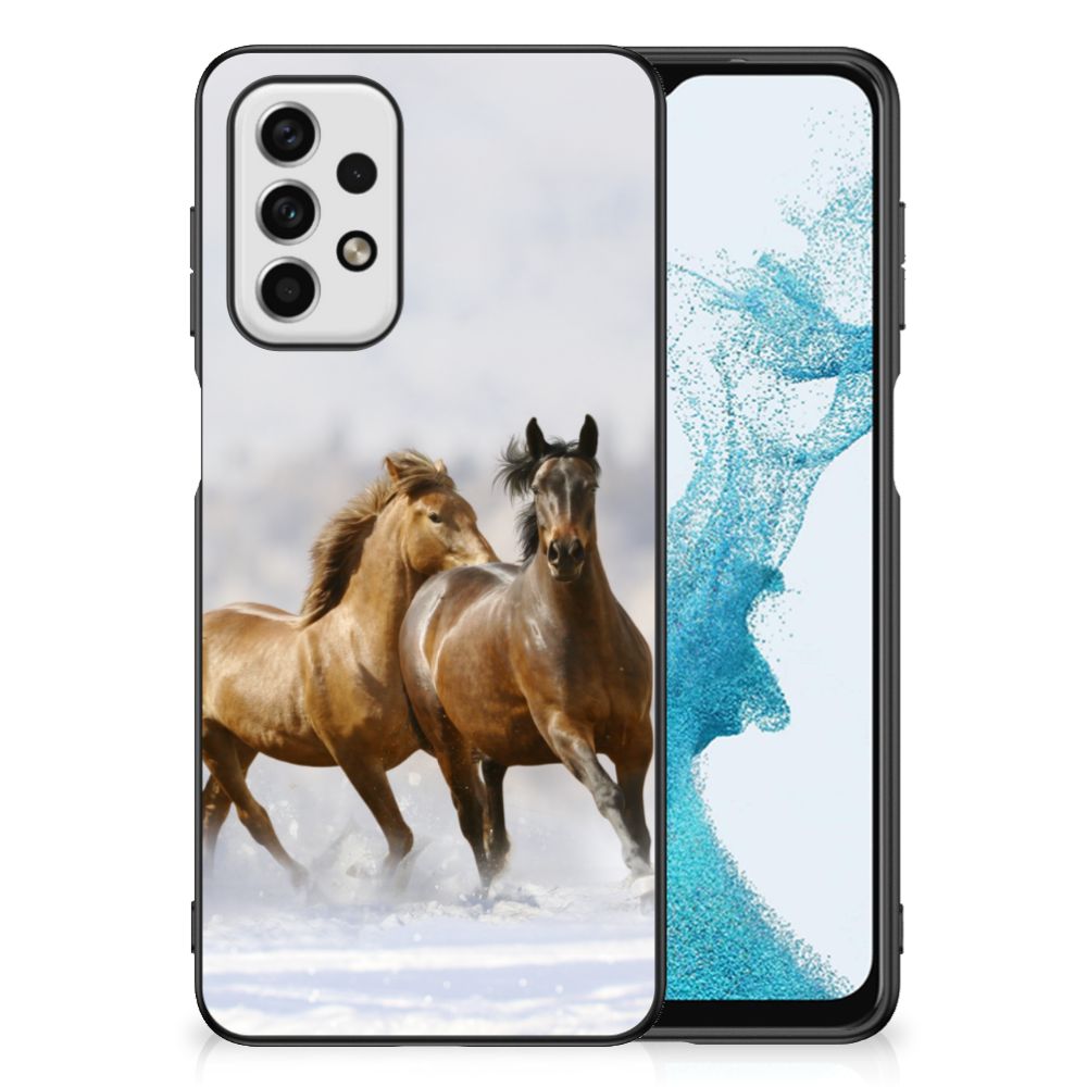 Samsung Galaxy A23 Dierenprint Telefoonhoesje Paarden B2C Telecom