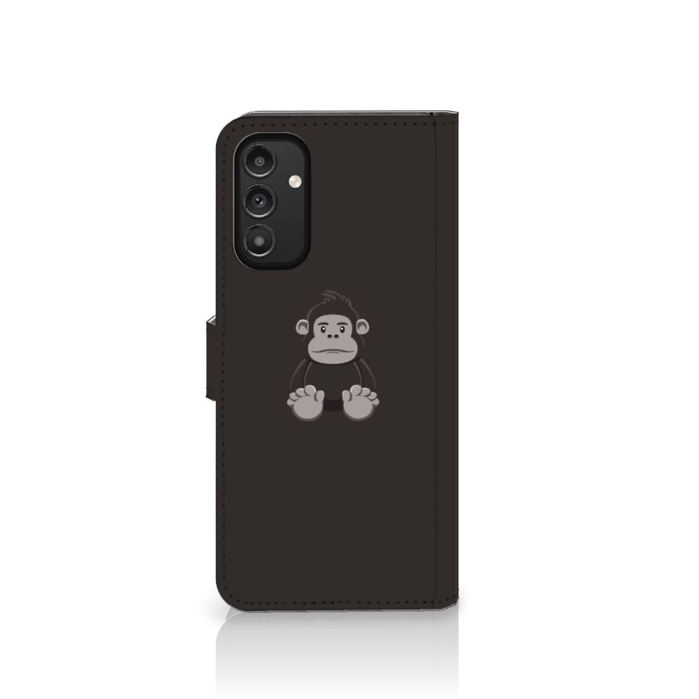Samsung Galaxy A14 4G Leuk Hoesje Gorilla met schattige gorilla afbeelding op flip case