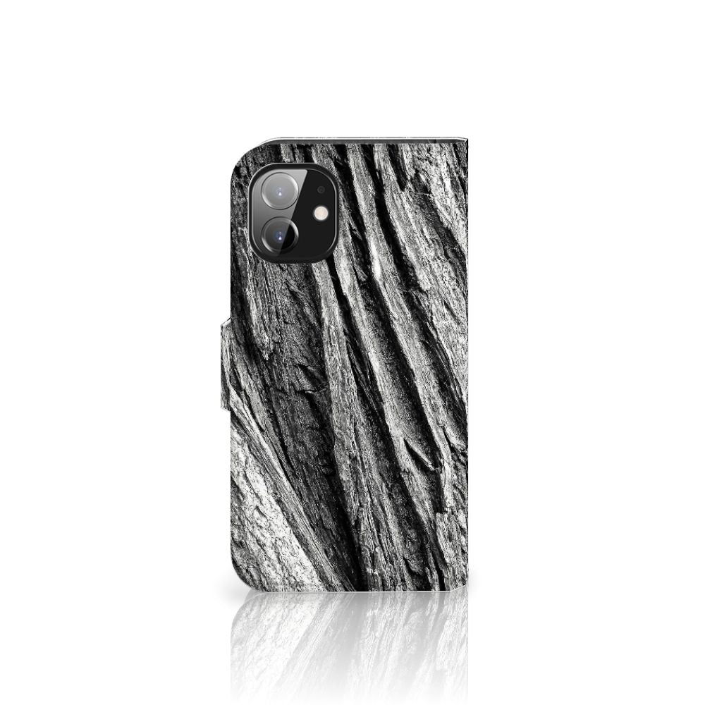 Book Style Case Apple iPhone 12 Mini Boomschors Grijs