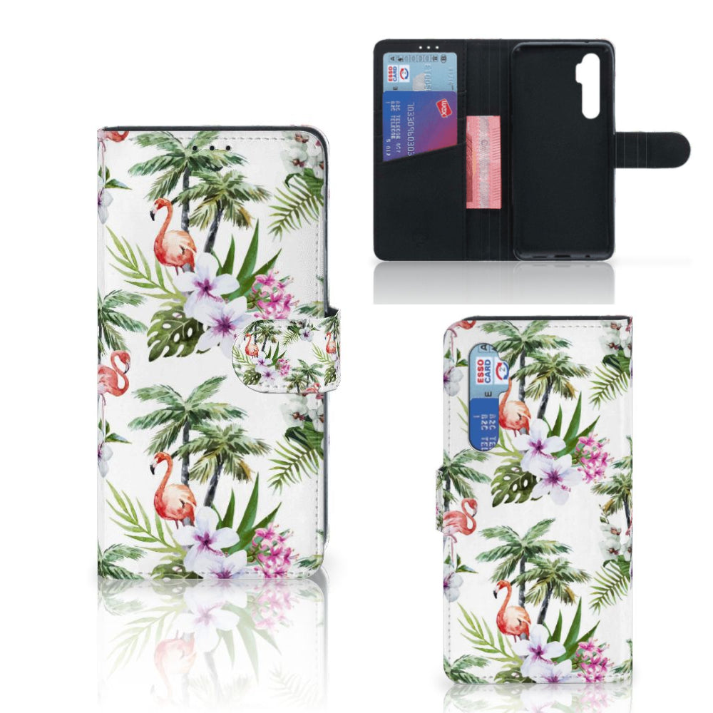 Xiaomi Mi Note 10 Lite Telefoonhoesje met Pasjes Flamingo Palms