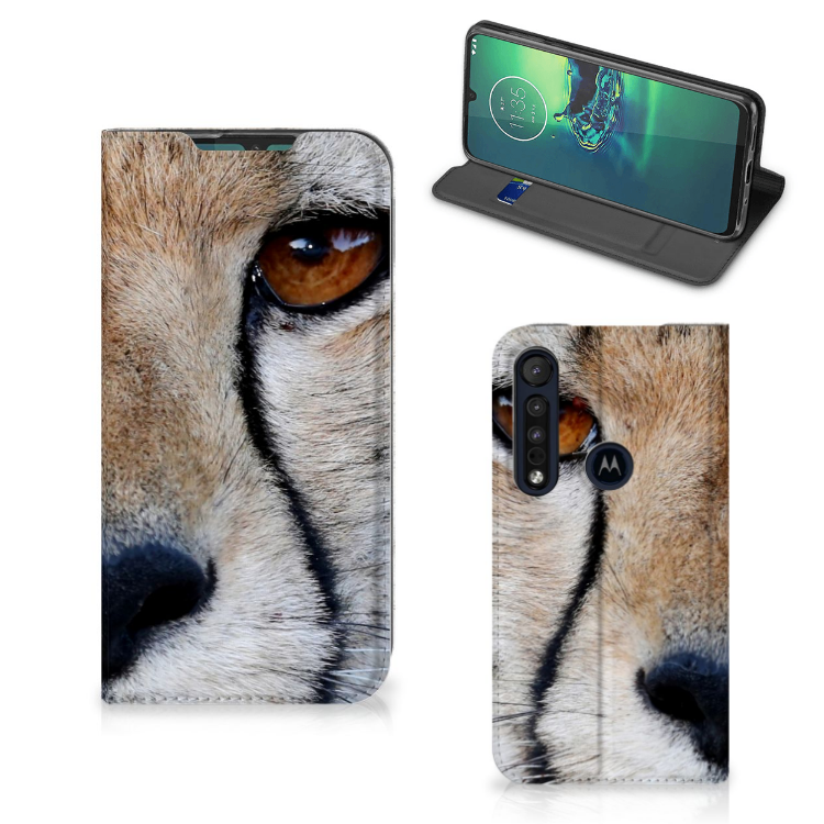 Motorola G8 Plus Hoesje maken Cheetah - B2C Telecom