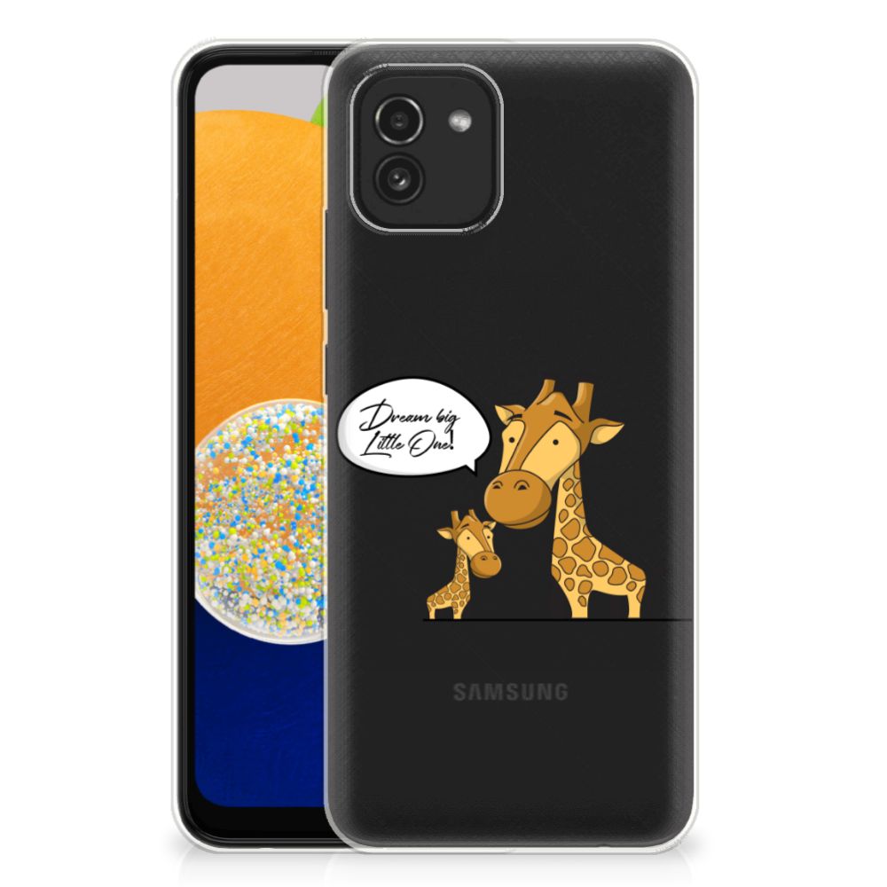 Samsung Galaxy A03 Telefoonhoesje met Naam Giraffe B2C Telecom