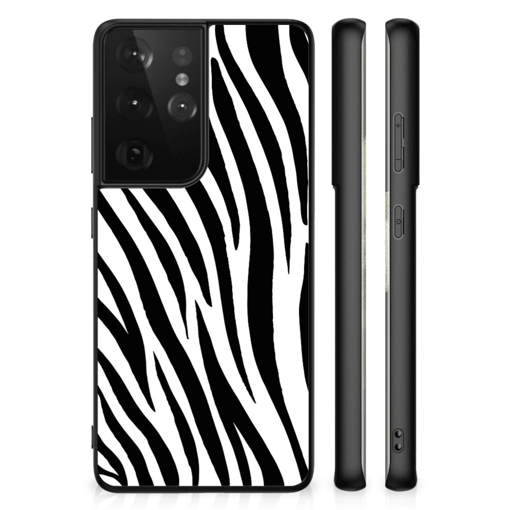 Samsung Galaxy S21 Ultra Dierenprint Telefoonhoesje Zebra B2C Telecom