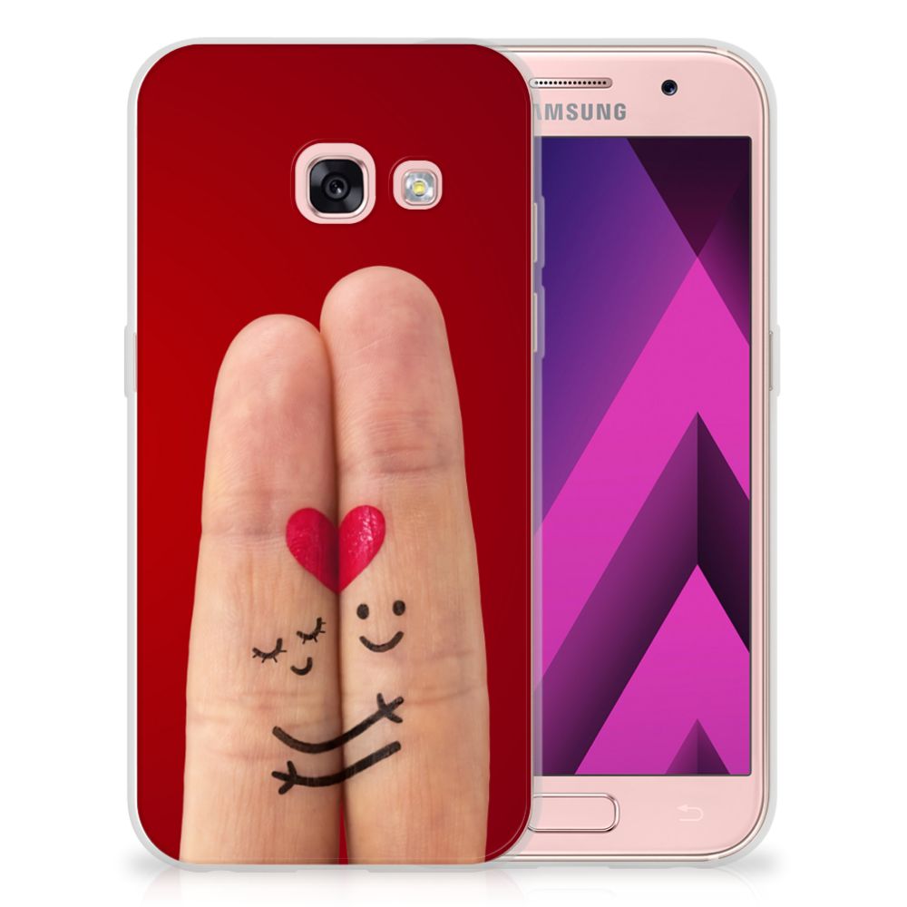 Samsung Galaxy A3 2017 Silicone Back Cover Liefde - Origineel Romantisch Cadeau