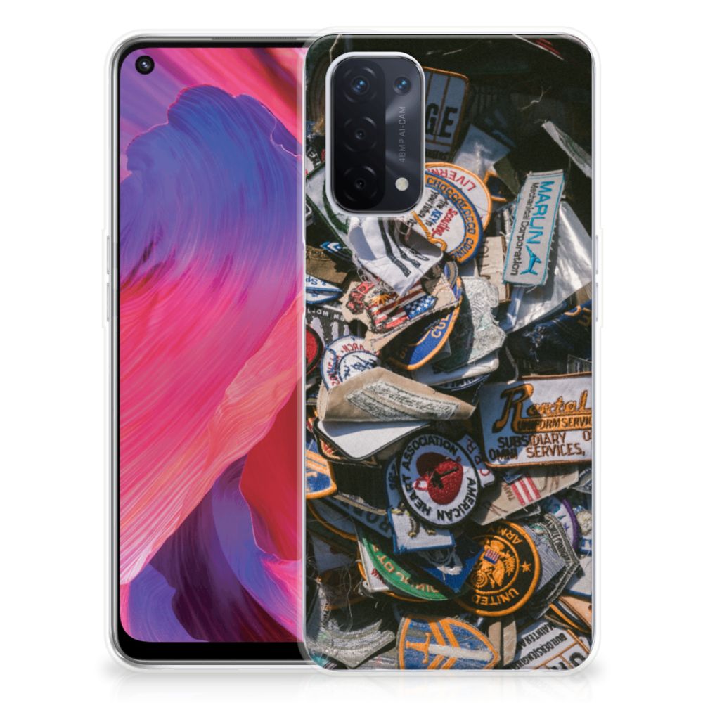 OPPO A93 5G Siliconen Hoesje met foto Badges