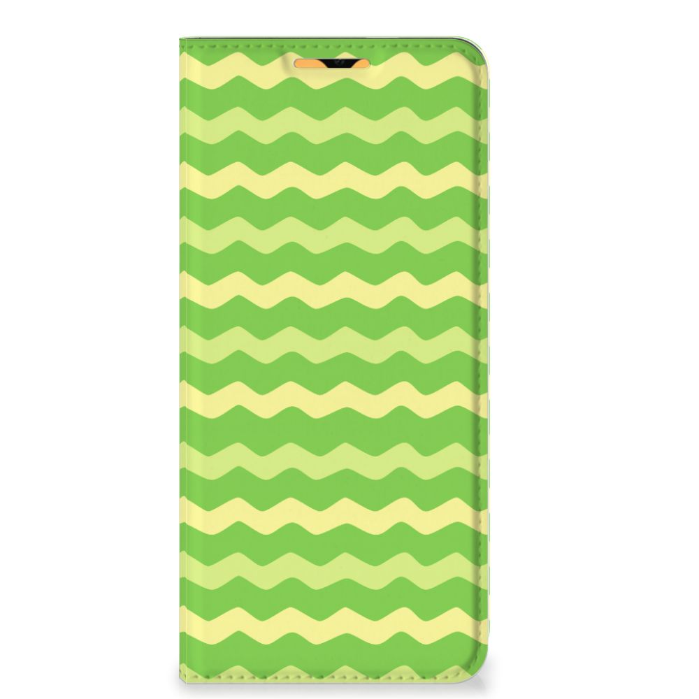 OPPO A15 Hoesje met Magneet Waves Green - B2C Telecom