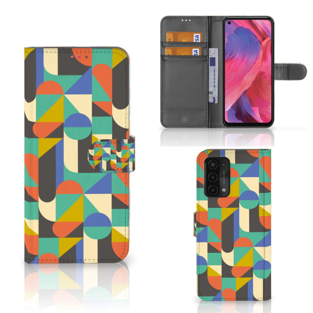 OPPO A54 5G | A74 5G | A93 5G Telefoon Hoesje Funky Retro