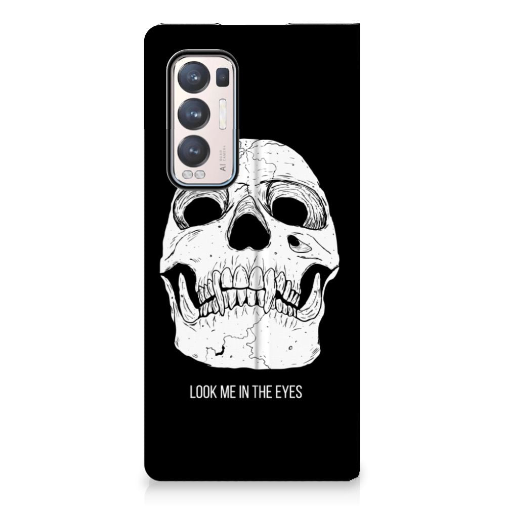 Mobiel BookCase OPPO Find X3 Neo Skull Eyes - B2C Telecom