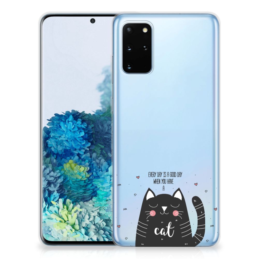 Samsung Galaxy S20 Plus Telefoonhoesje met Naam Cat Good Day B2C Telecom