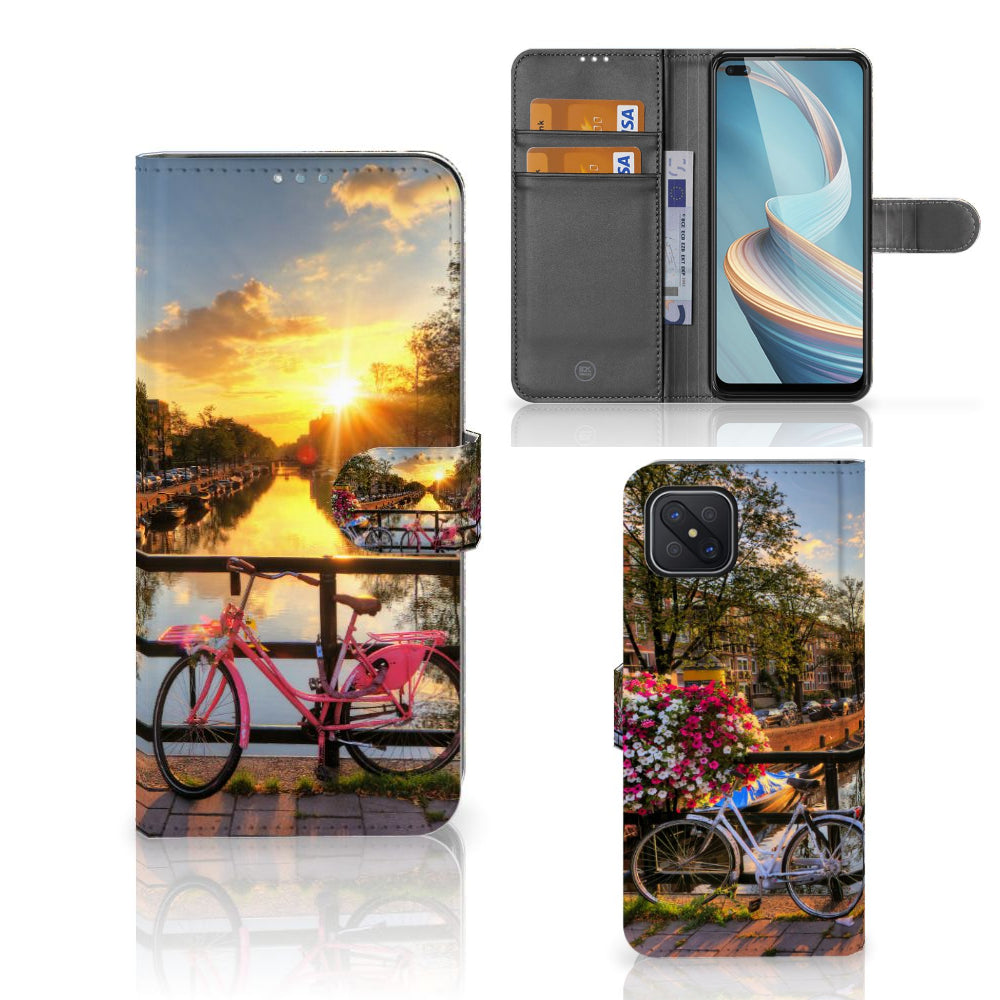 OPPO Reno4 Z Flip Cover Amsterdamse Grachten