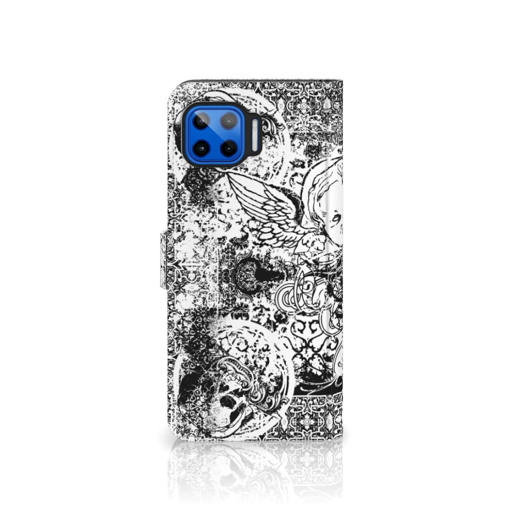 Telefoonhoesje met Naam Motorola Moto G 5G Plus Skulls Angel