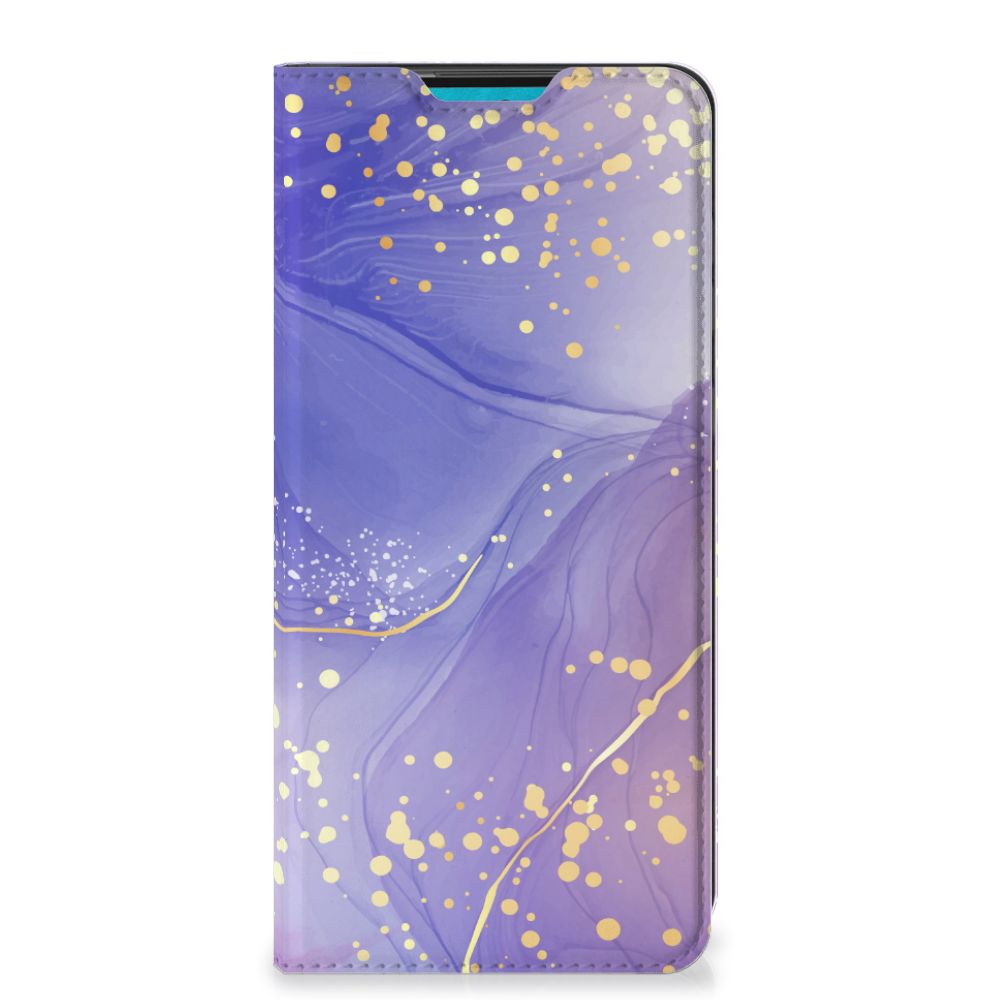 Bookcase voor Samsung Galaxy A73 Watercolor Paars