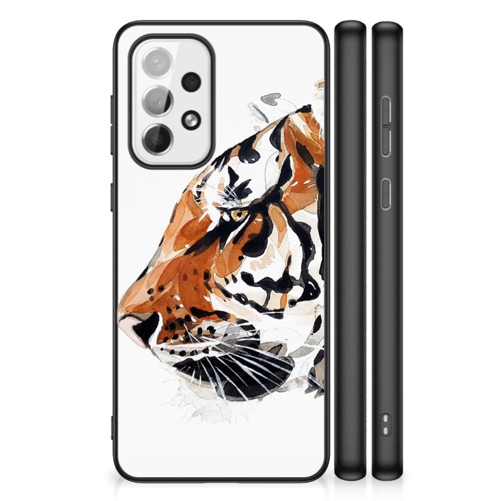 Kleurrijke Telefoonhoesje Samsung Galaxy A73 Watercolor Tiger B2C Telecom